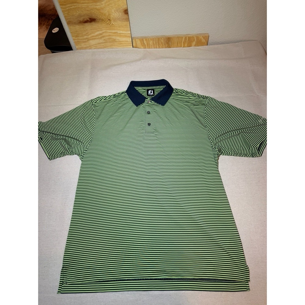 FootJoy Men's XL Polo Shirt Green And Navy